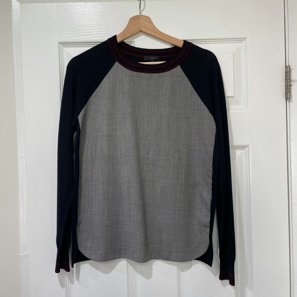 J crew plaid sweater